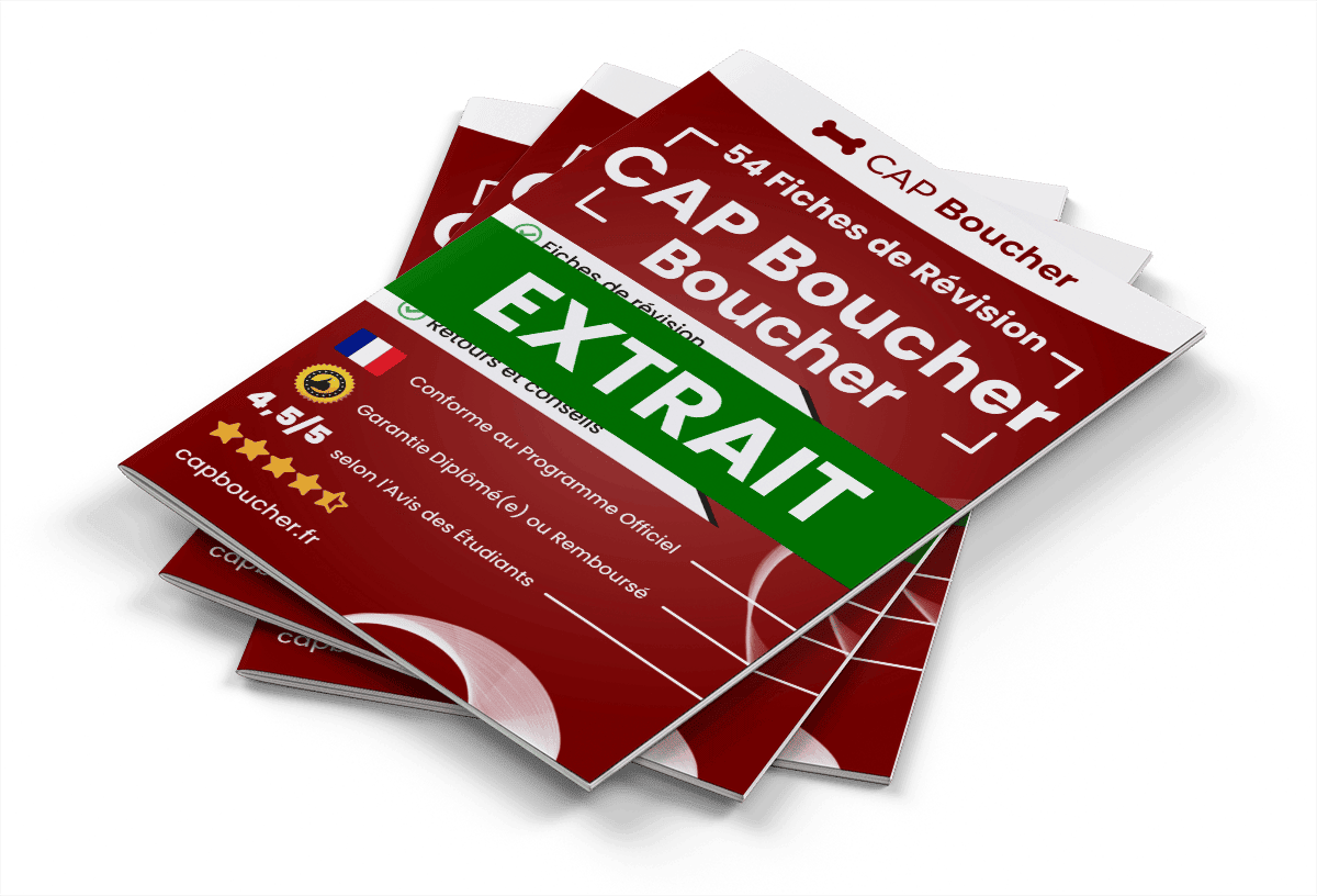 Extrait Fiches Révision gratuites CAP Boucher