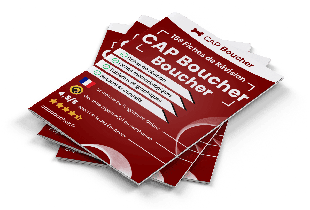159 Fiches de Révision pour le CAP Boucher